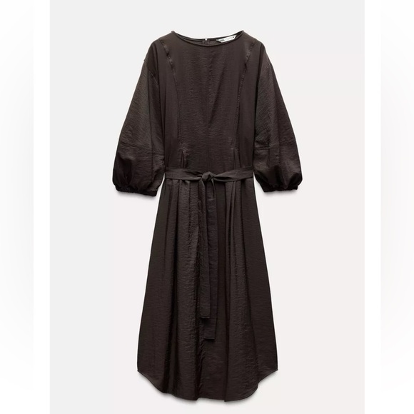 ZARA WOMAN COLLECTION Midi dress Size Medium NWT - Picture 3 of 12